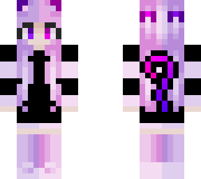 pink purple catgirl