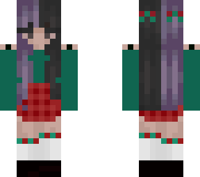 purple and black splitdye christmas