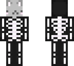 skeleton cat gray