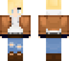blonde girlie with jacket & hoodie