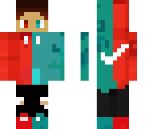 blue and red skin boy