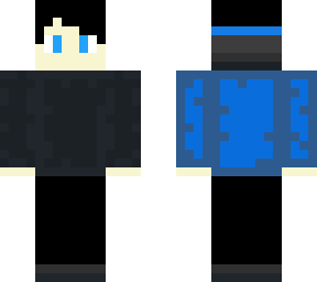 blue gamer...front-grey to back-blue