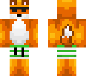 fox in a swim suit