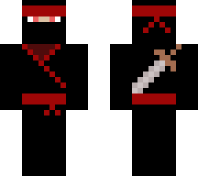 mysterious red ninja