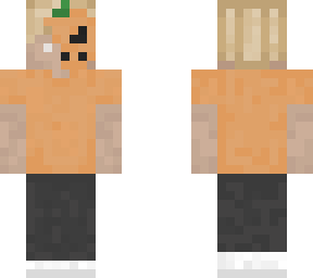 orange w pumpkin mask