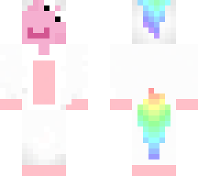 peppa in a unicorn pj