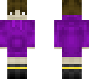 purple hoodie person