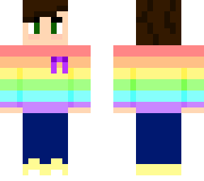 rainbow jumper boi with cancer ribbon