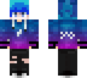blue purple fade gamer