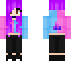 cotton candy girl without mask