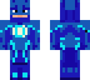 flash azul con una d