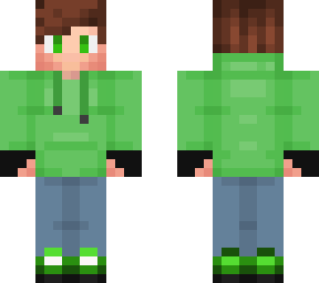 green hoodie