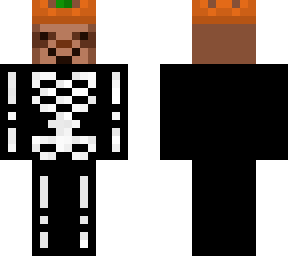 halloween skeleton sloth w/ pumpkin crown