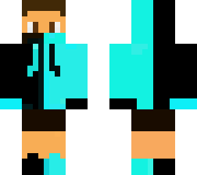 neon black and blue boy