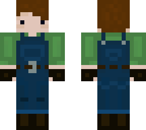 overalls dot eyes