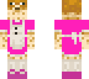 pufferfish - maid costume - pink