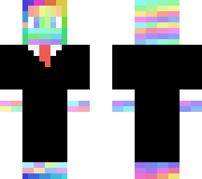 rainbow skin tuxedo version