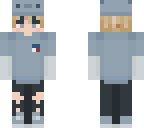 skin - blue axolot boy
