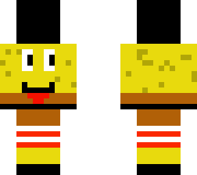 spongebob with a top hat