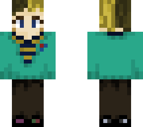 turquoise sweater