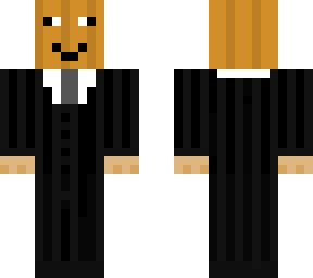 a little bit more detailed pumpkin guy in a suit