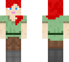 alex with red hair and blue eyes :) | Minecraft Skin