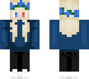 blue girl
