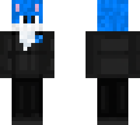 blue in tux