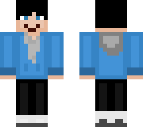 boy with a gray hoodie & blue jacket