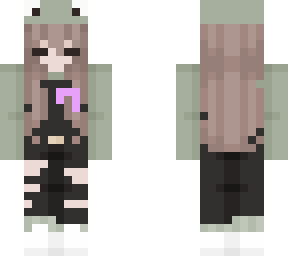 cute frog girl with cancer bow