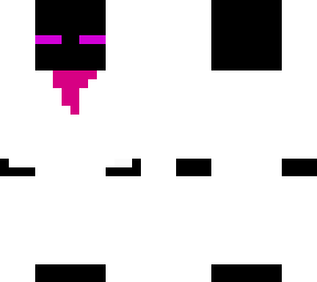 enderman in white suit but smooth