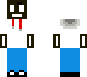 black, white and blue