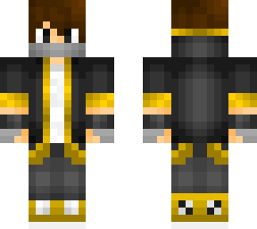 black hoodie gamer (golden linage)