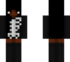 black skeleton girl