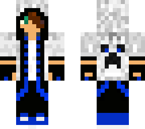 blue outift