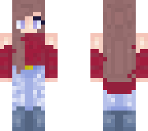 girl with red sweater