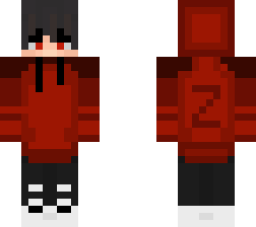 my skin but red w/ red eyes (insides done)