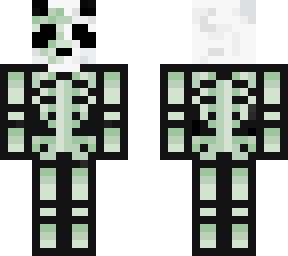 panda esqueleto