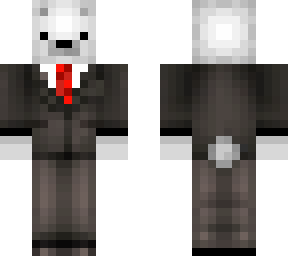 polar bear in suit