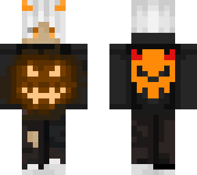 pumpkin with skull