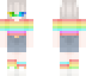 rainbow girl with  glasses