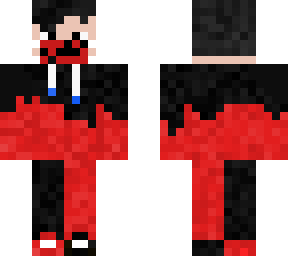 red and black