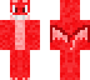 red smiling dragon