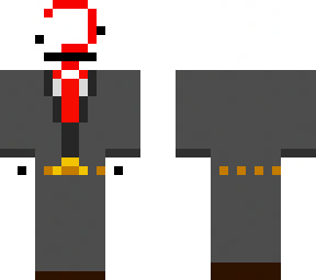 thedunno (business suit on top) (purple shirt, blue pants, brown shoes and belt)