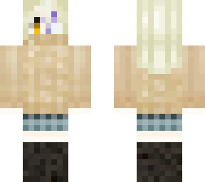 [done] half-infected girl in yarn turtleneck