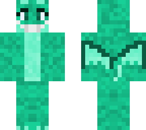 aqua smiling dragon