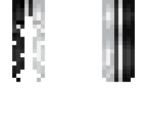 black and white hair