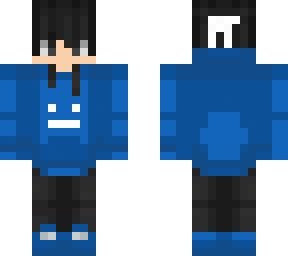 blue brunette