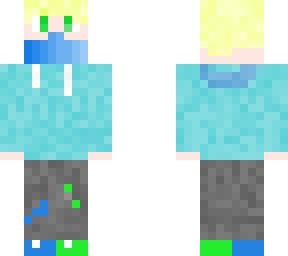 blue hoodie