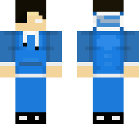 blue shirt boy